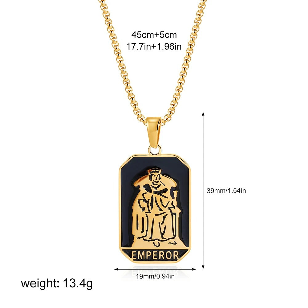 🦁Emperor Tarot Pendant Necklace