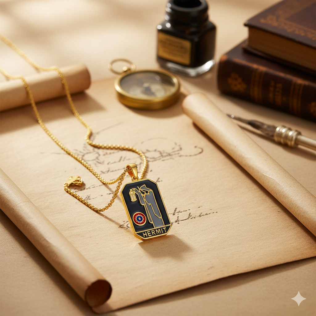 🧙Hermit Tarot Pendant Necklace