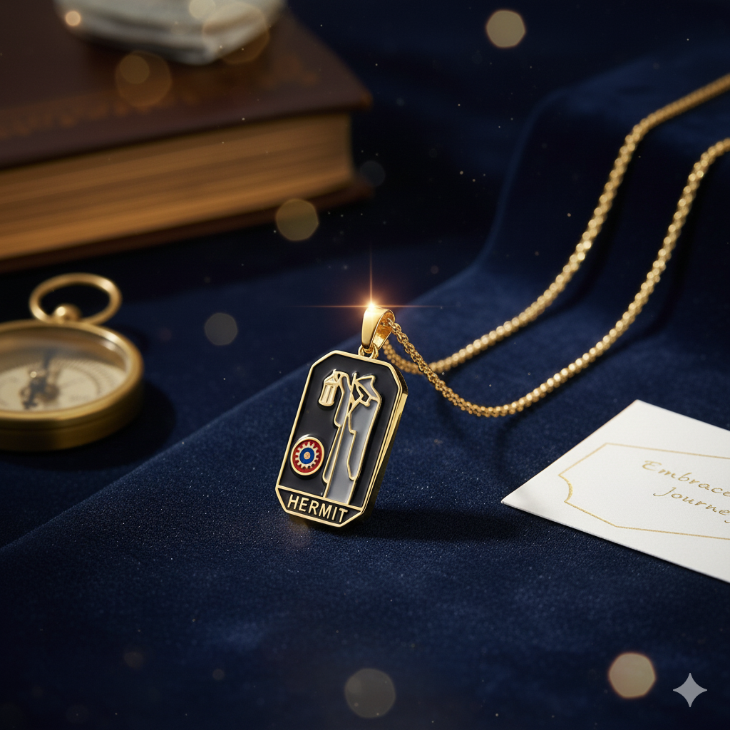 🧙Hermit Tarot Pendant Necklace