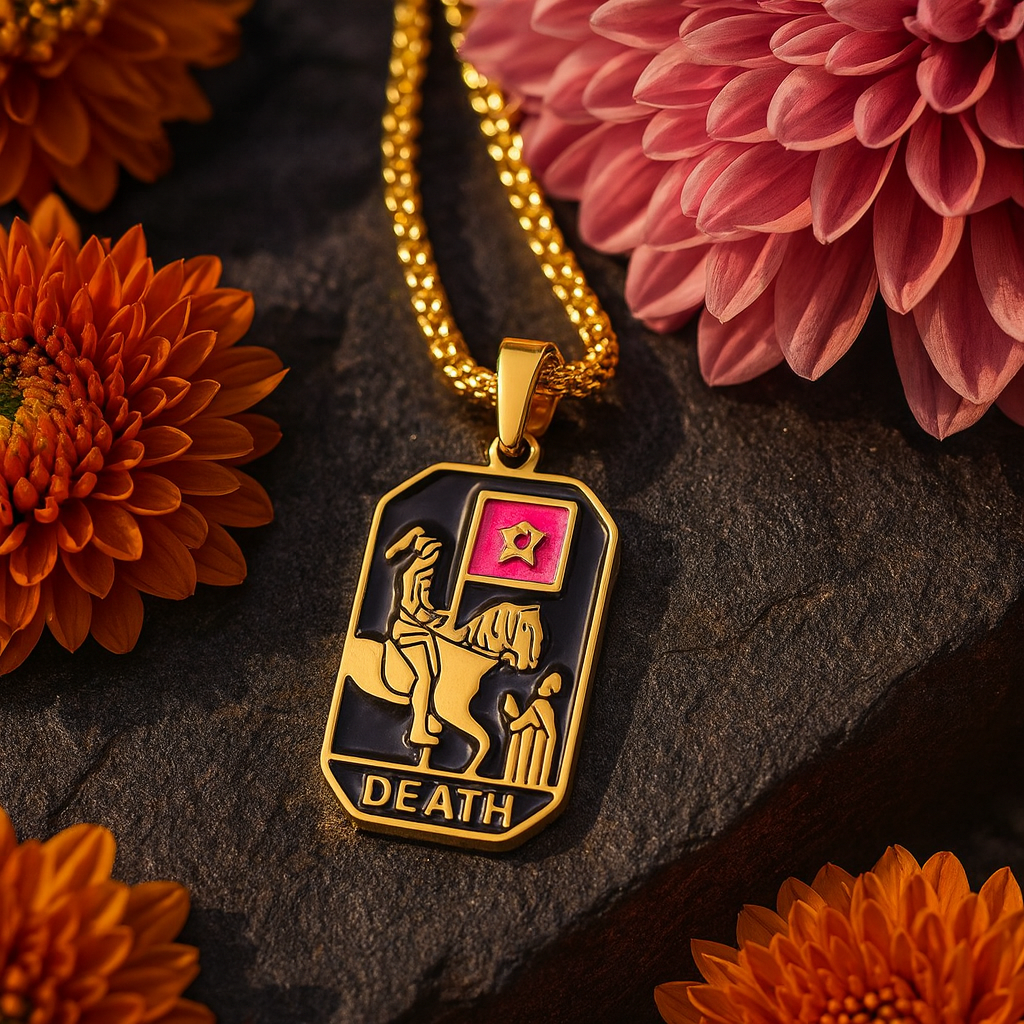 ⚰️Death Tarot Pendant Necklace
