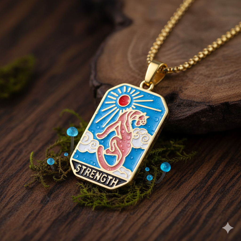 🔥Strength Tarot Pendant Necklace