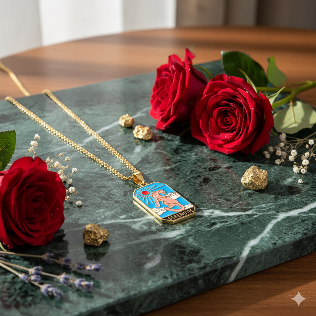🔥Strength Tarot Pendant Necklace