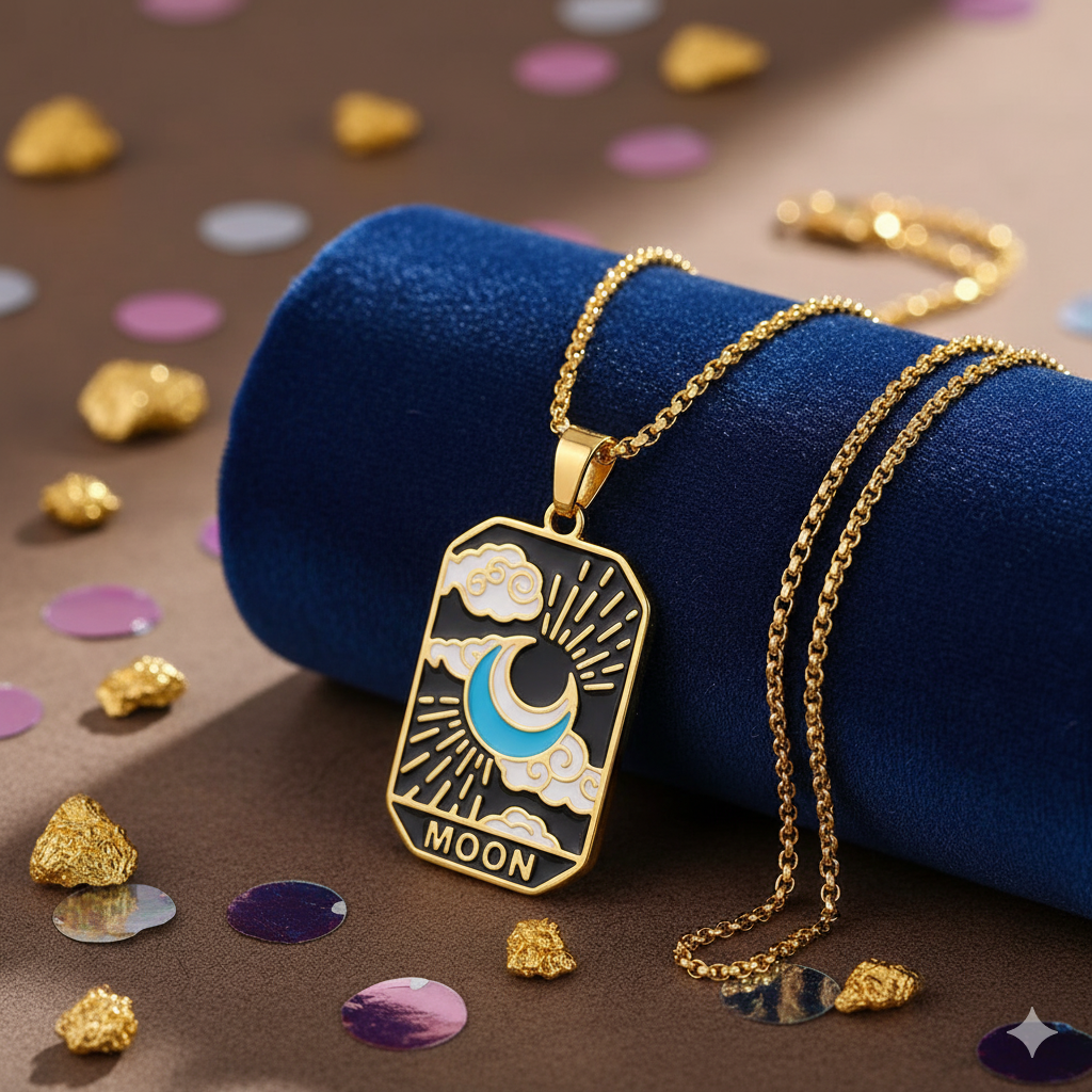 🌙Moon Tarot Pendant Necklace