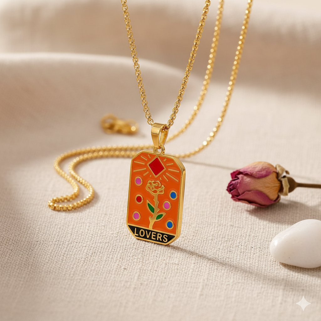 💞Lovers Tarot Pendant Necklace