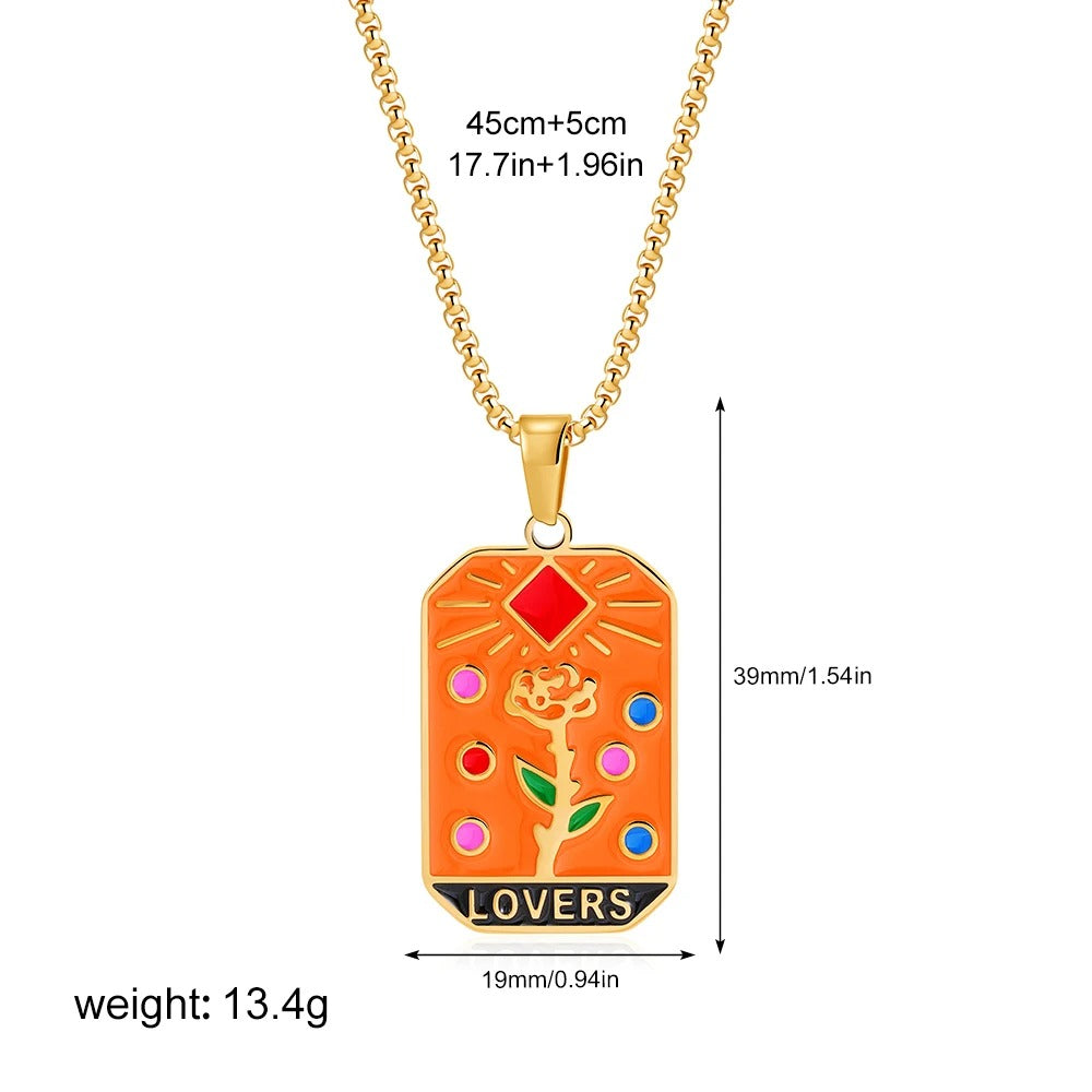 💞Lovers Tarot Pendant Necklace