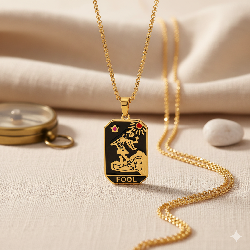 🎭Fool Tarot Pendant Necklace