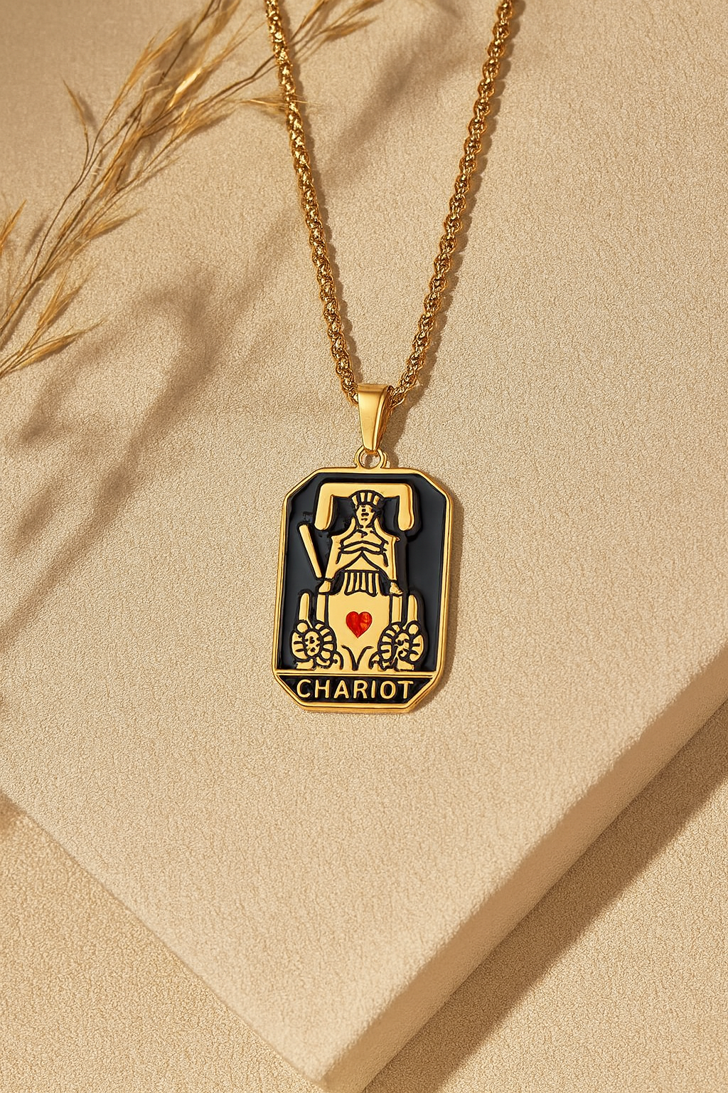 ⚔️Chariot Tarot Pendant Necklace