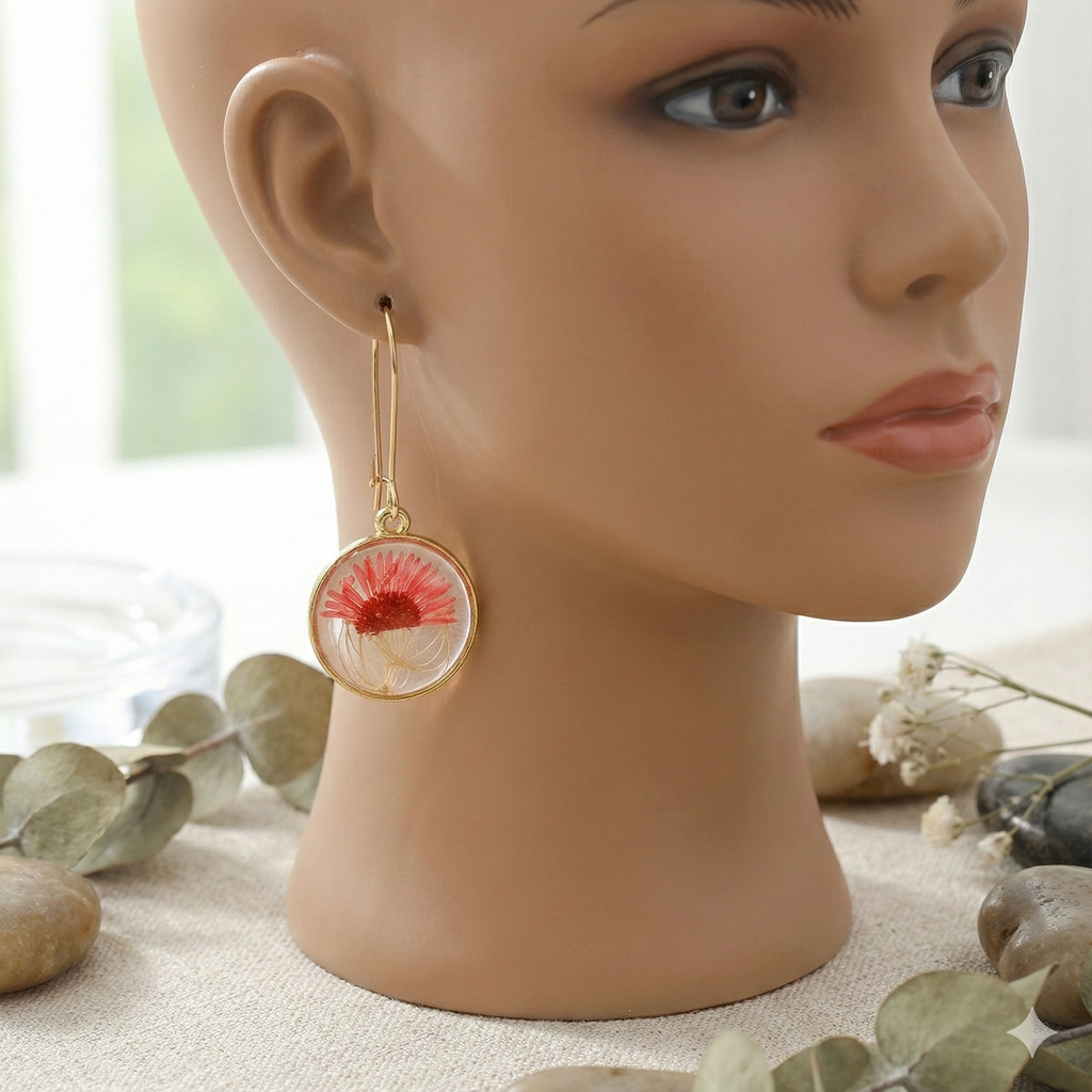 Ruby Bloom Botanica Earrings